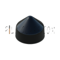 5.0" Black Round Cone Piling Cap