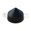 5.5" Black Round Cone Piling Cap