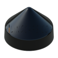9.0" Black Round Cone Piling Cap