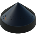 10.5" Black Round Cone Piling Cap