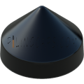 11.0" Black Round Cone Piling Cap