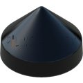 12.5" Black Round Cone Piling Cap