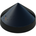 13.5" Black Round Cone Piling Cap