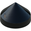 14.0" Black Round Cone Piling Cap
