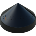 15.5" Black Round Cone Piling Cap