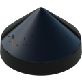 16.0" Black Round Cone Piling Cap