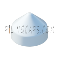 6.5" White Round Cone Piling Cap